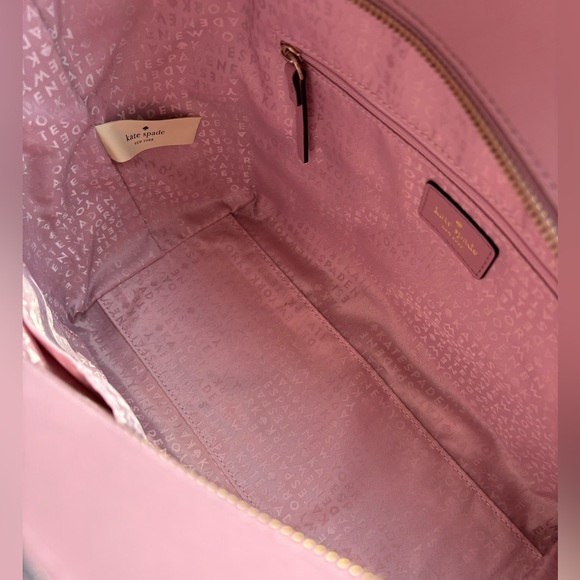 Kate Spade Hadlee Laurel Way Dusty Peony Large Leather Handbag - Picture 5 of 10